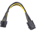 6-pin to 8-pin graphics card power extension cable measuring 20cm in length