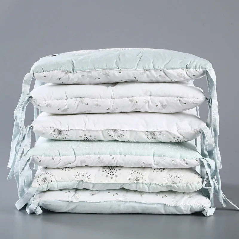 Baby cotton elephant bed 30x30cm in Morandi colour with animal pattern, six sets for crib use