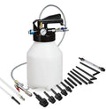 Pneumatic automatic transmission oil changer with a fluid tank and 220W motor unit.
