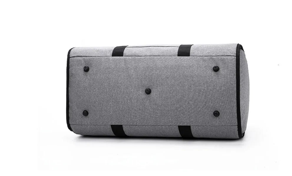 Medium cylinder travel bag in Oxford cloth with 36-55L capacity shown in black colour