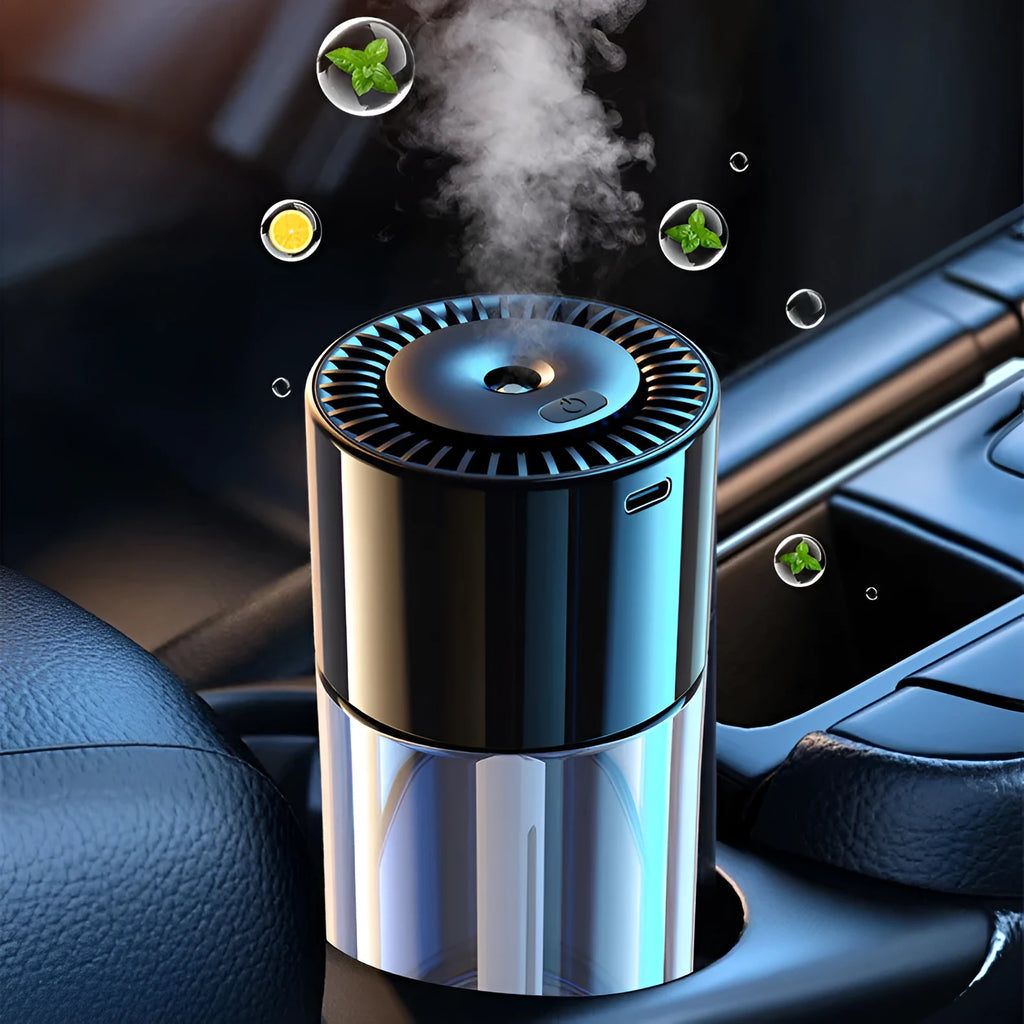 AI intelligent spray perfume humidifier with glass perfume seat and USB plug-in connection