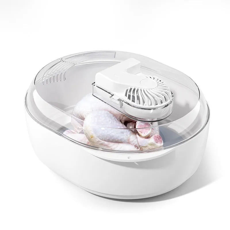 Aluminium household quick defrosting plate food thawing device with USB cable connection