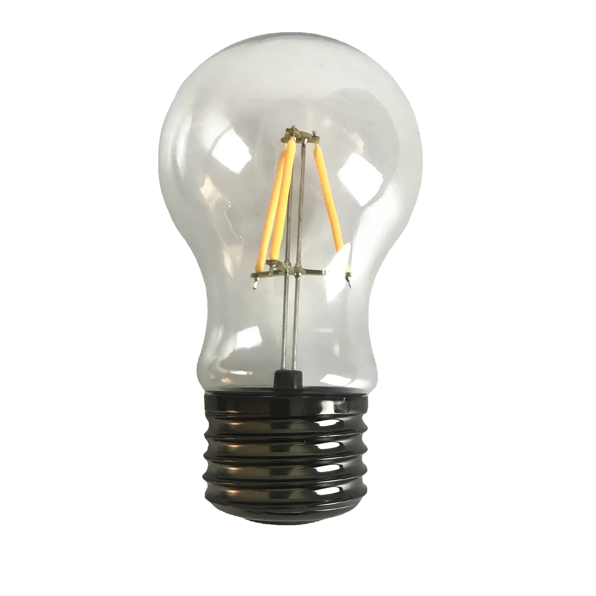 Magnetic levitation bulb night light in solid wood colour floating above plastic base