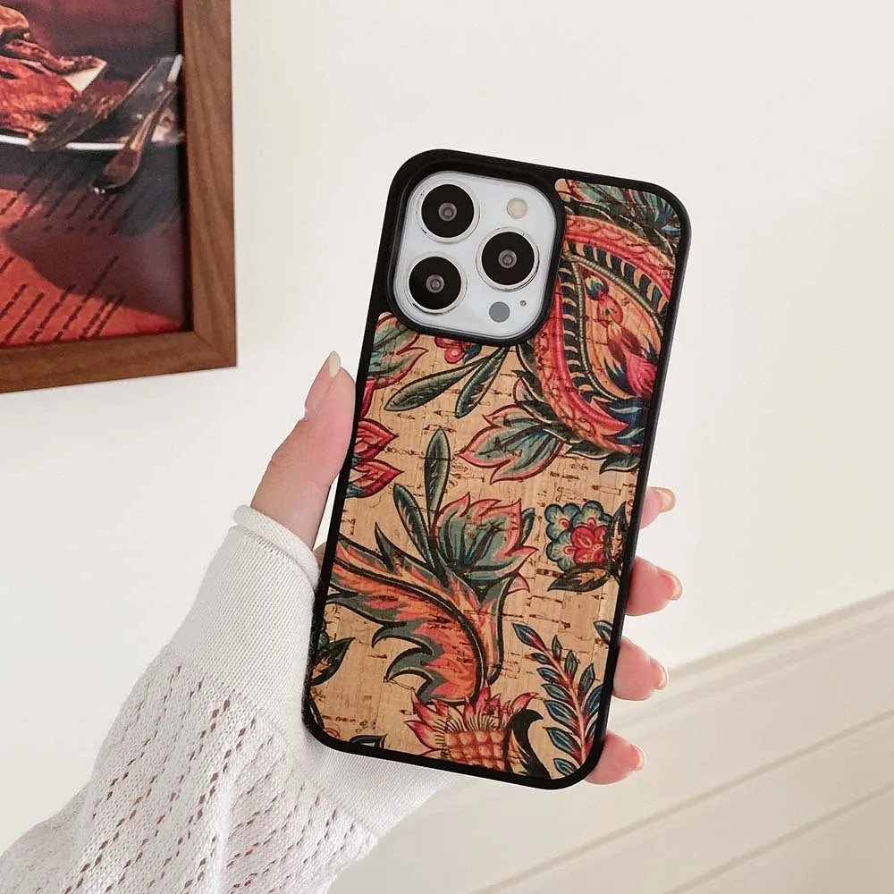 Fashion ethnic pattern imitation leather mobile phone case for Apple iPhone, blue totem colour