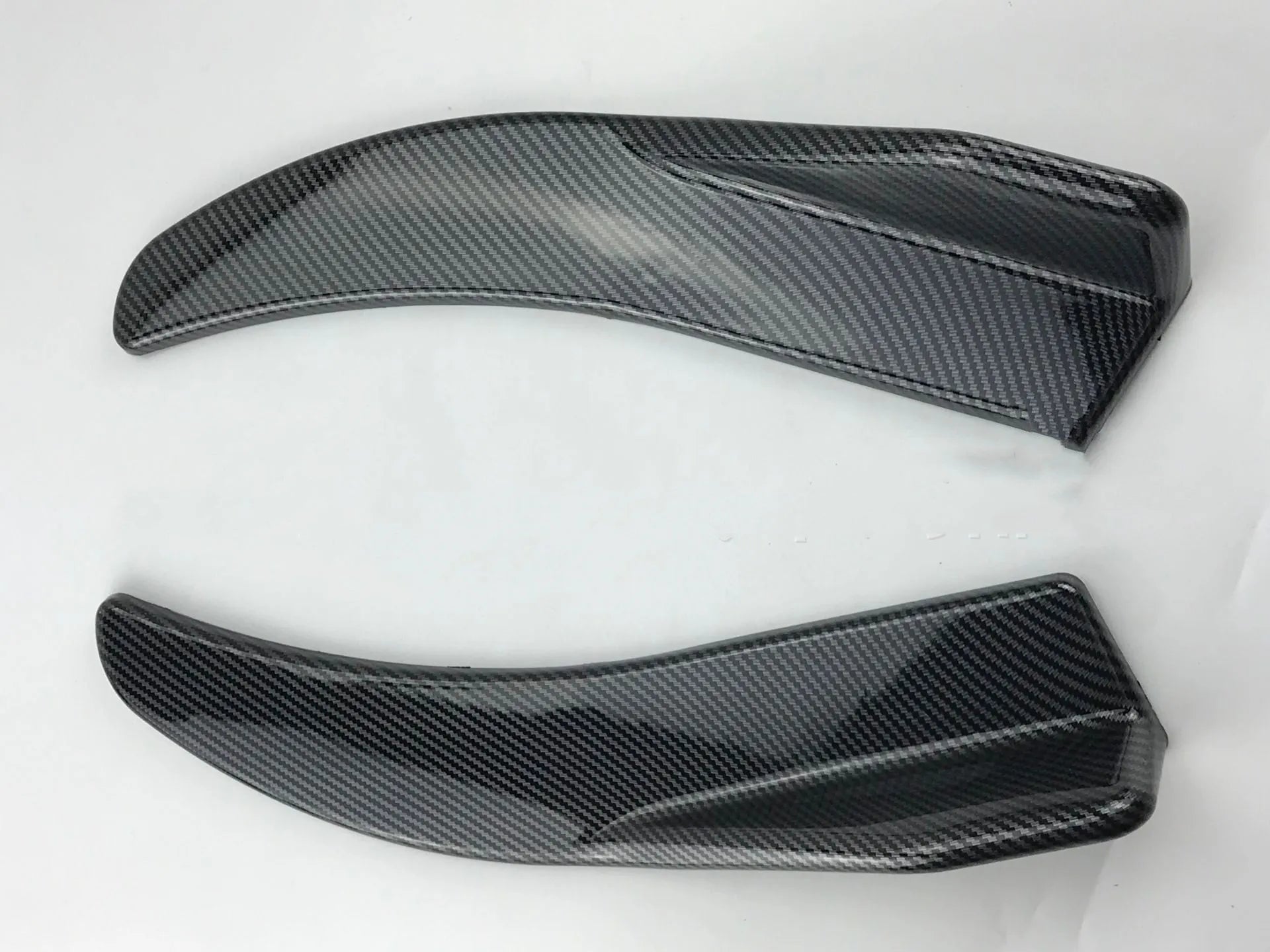 General Motors car front and rear carbon fibre deflector kit with mounting screws