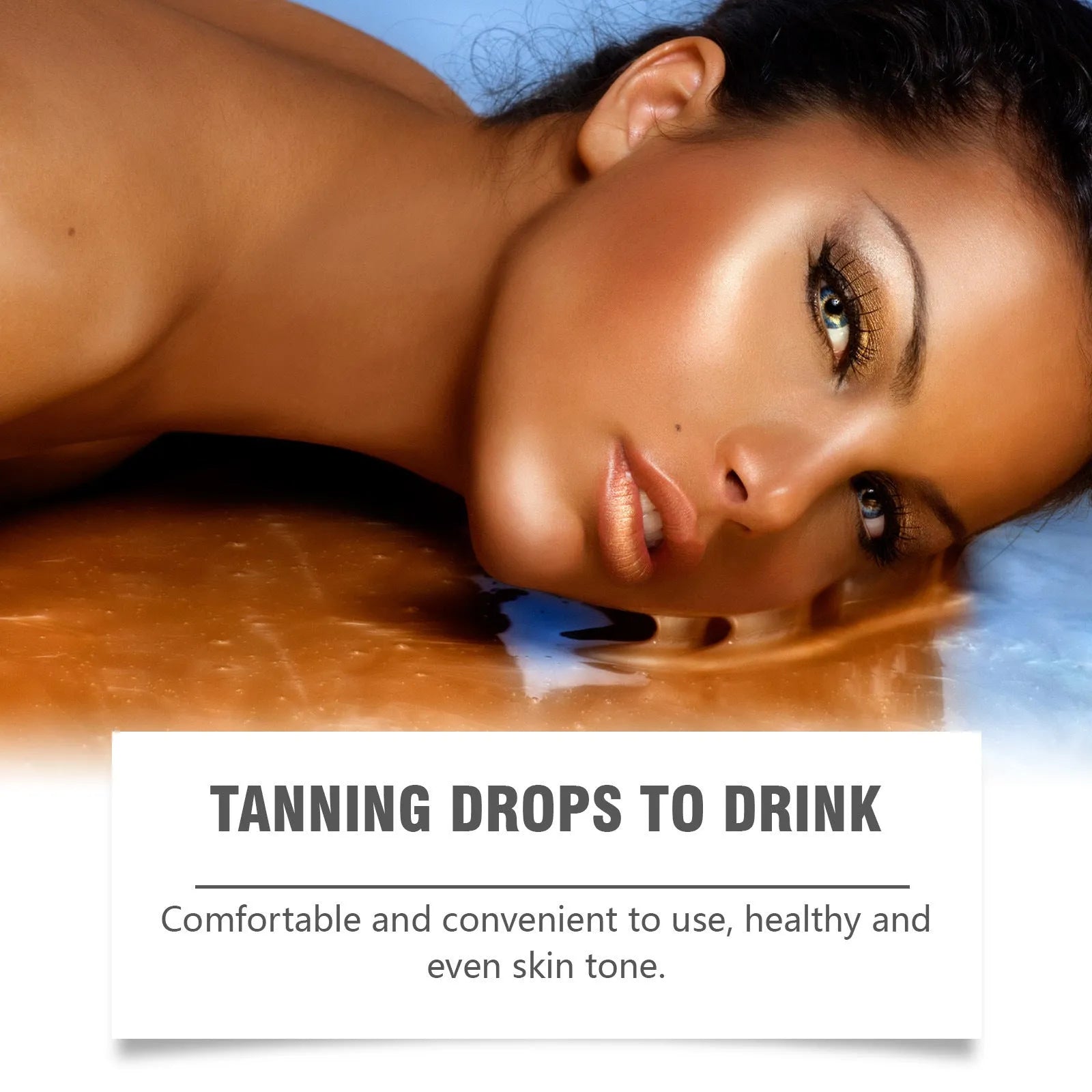 Googeer Tanning Drops To Drink 60ml bottle, a body treatment lotion for sunless tanning.