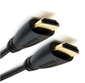 Gold-plated HDMI 1.4 cable with male connectors for 1080p HD and 3D signals