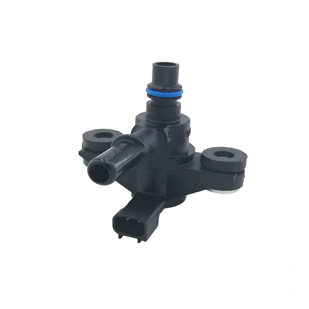 Black ABS plastic turbo boost solenoid valve for Ford vehicles, part number AU5A-9G866-AB.