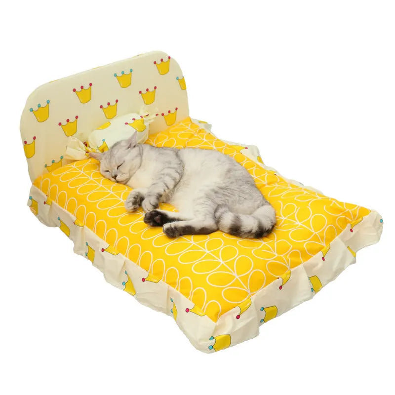 Teddy small dog pet bed in green with PP cotton fill, 40x50cm size