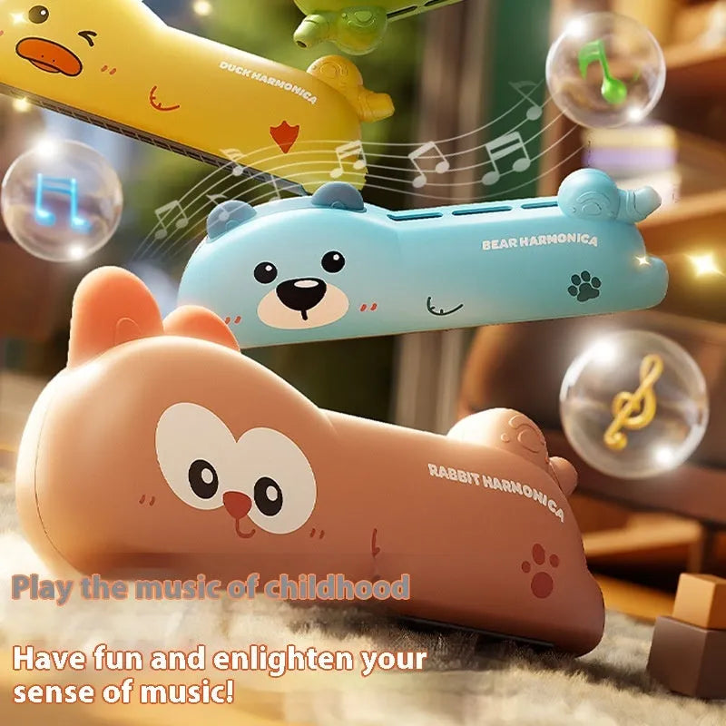 Children's cartoon whistle musical instrument in green dinosaur colour, plastic toy for ages 3-6
