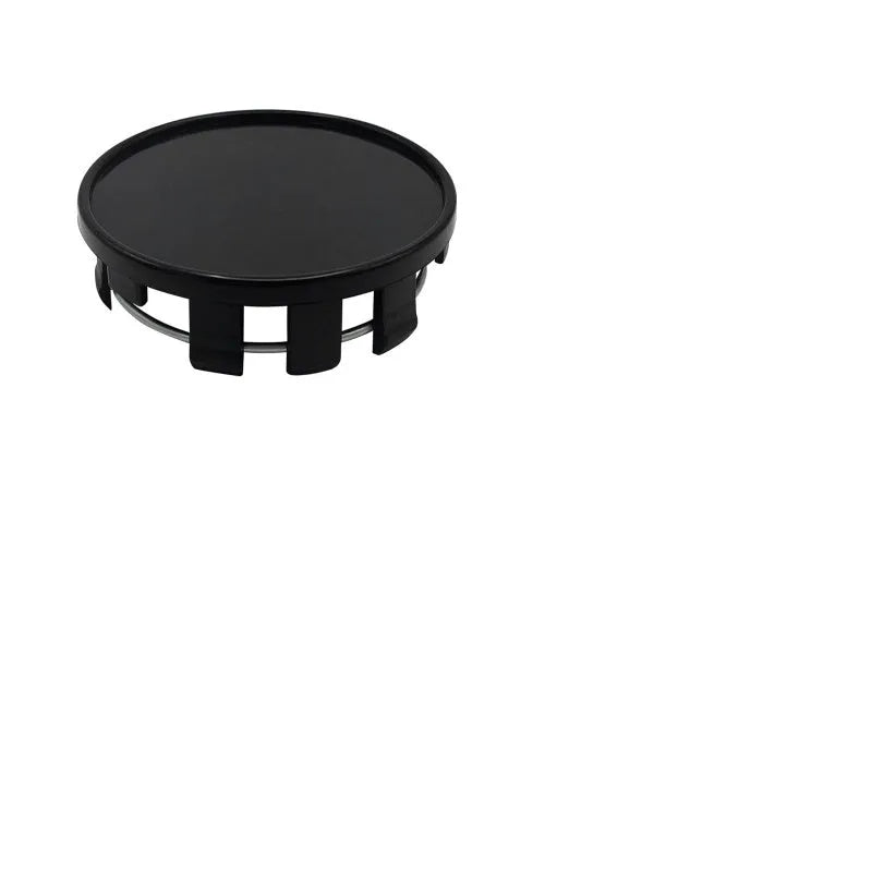 Black and silver plastic 54mm wheel hub caps for Japanese vehicles