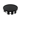 Black and silver plastic 54mm wheel hub caps for Japanese vehicles