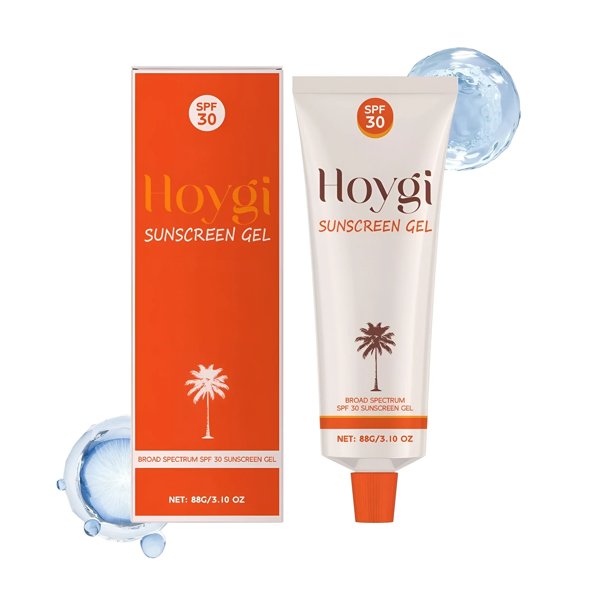 88g tube of moisturising sunscreen gel with titanium dioxide and natural coconut oil