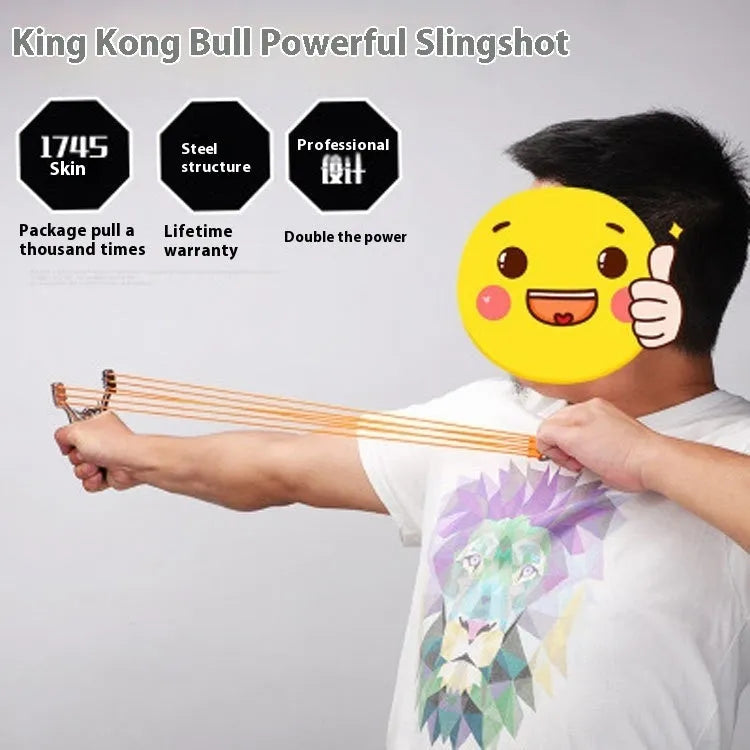 Traditional dawei outdoor slingshot with a zinc alloy frame and power card ball bow design.
