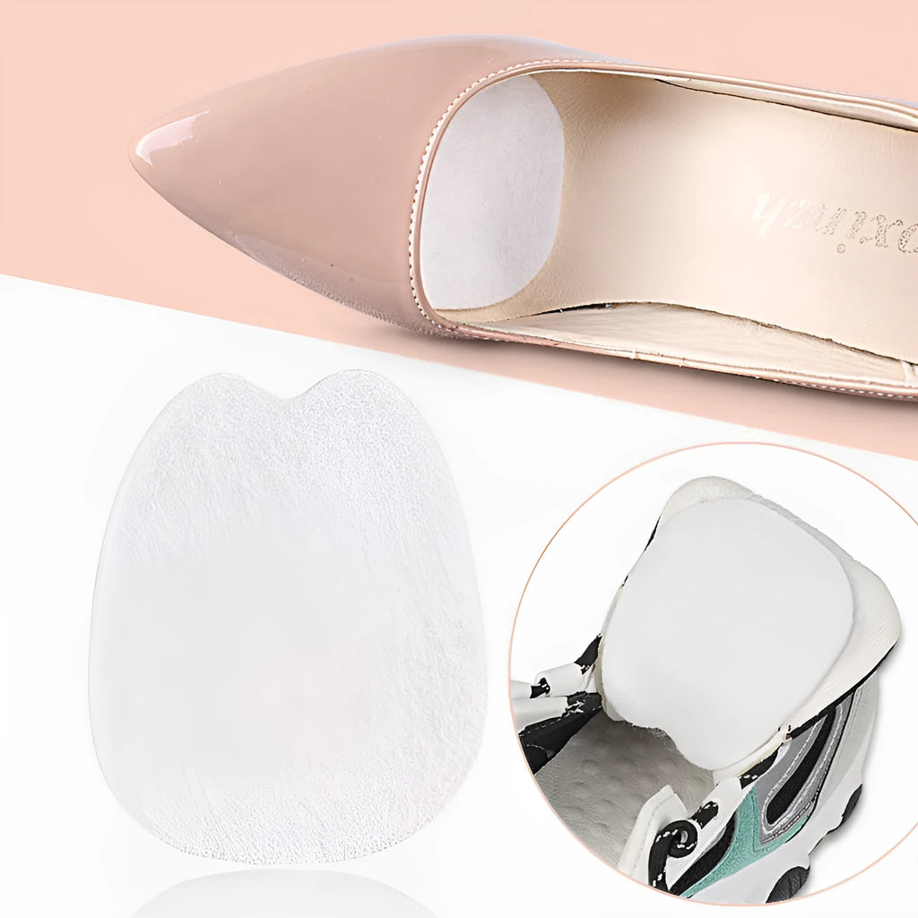 White thin felt shoe tongue protection stickers for anti-wear front palm coverage
