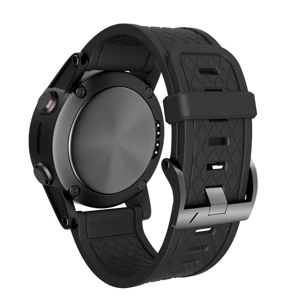 Jiaming 26mm silicone watch strap with stainless steel connector in multiple colour options