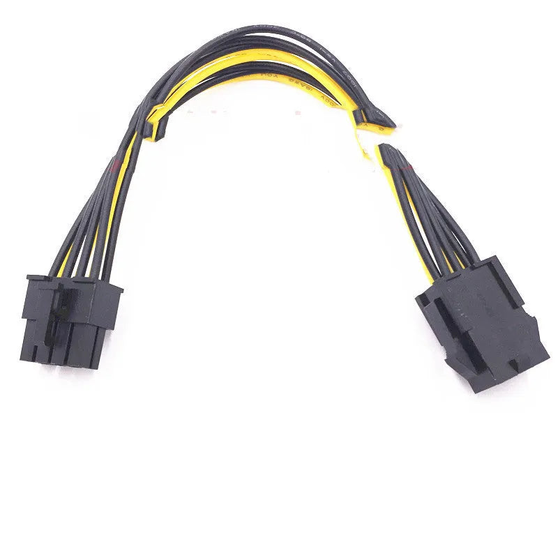 6-pin to 8-pin graphics card power extension cable measuring 20cm in length
