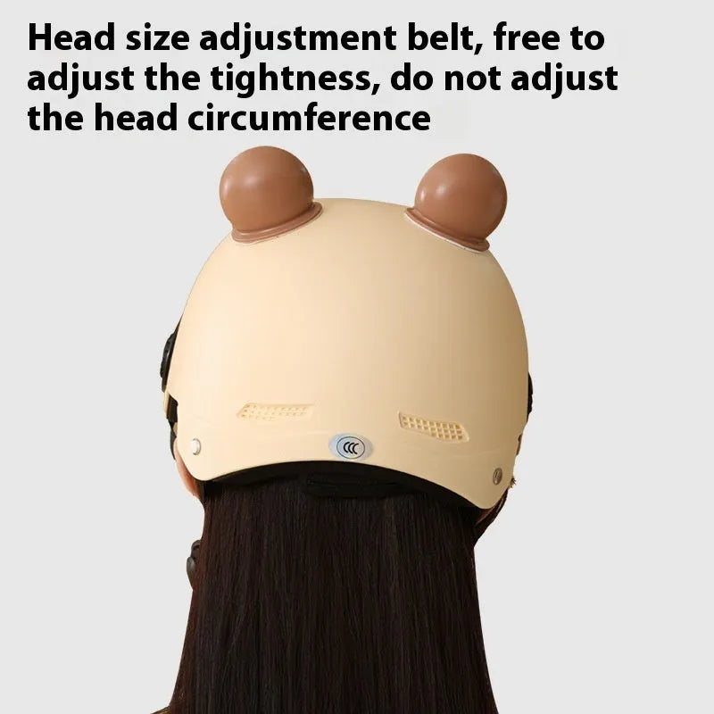 Electric bicycle helmet in ABS for adults, four seasons universal, colour 3C Sunshine Rice