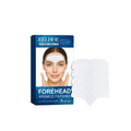 Pack of 5 forehead moisturising patches with vitamin E, hyaluronic acid and collagen ingredients