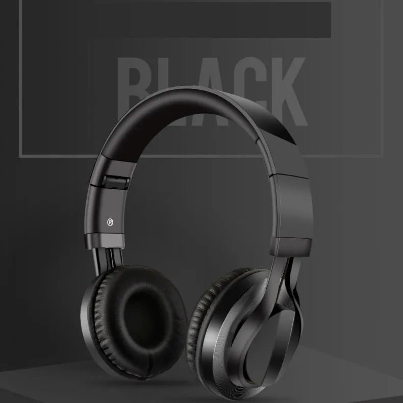 Black wired over-ear headphones with microphone, 40mm drivers, and a 1.5m cable with 3.5mm plug.