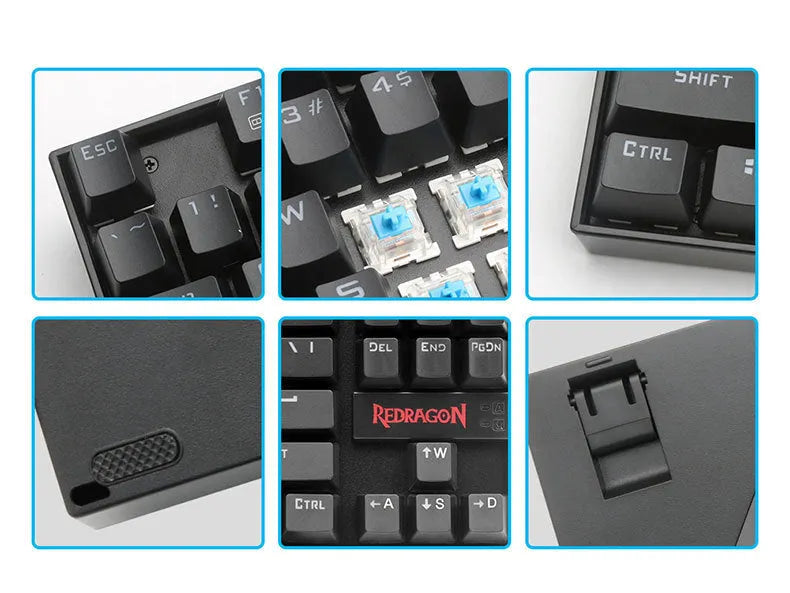 Monochrome luminous wired mechanical green axis keyboard set with mouse, mouse pad, and headphones aluminium alloy build