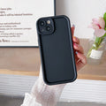 Frosted TPU phone case for Xiaomi with bracket and lanyard holes, solid colour soft shell