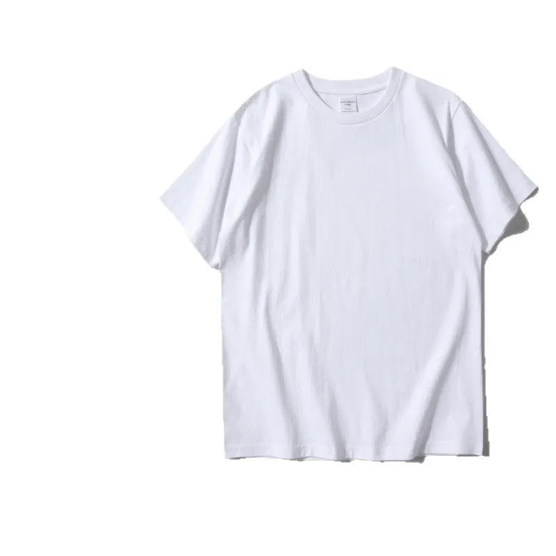 240g heavy cotton loose fit t-shirt in multiple solid colours with short sleeves