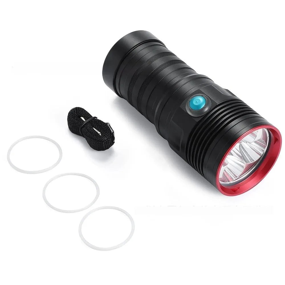 50W aluminium alloy LED flashlight, DX5S L2 single torch, 145x64x58mm, 450g, no battery or charger included
