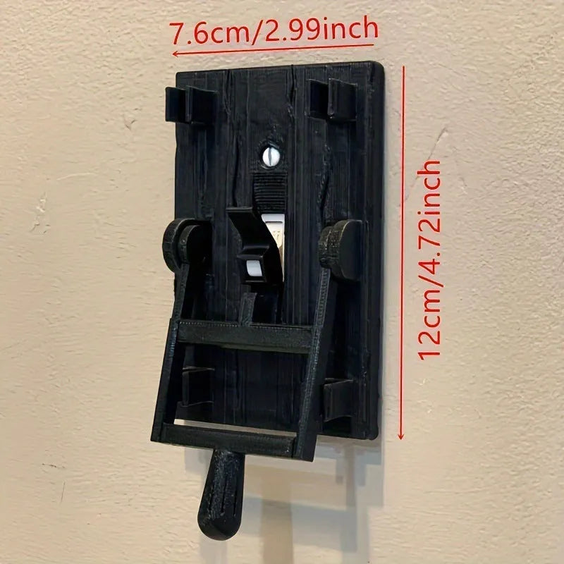 DZ1V1 retro decorative mechanical light switch with white PLA plastic shell
