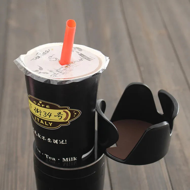 Car mounted multifunctional storage cup holder in black, coffee, pink, green, or blue colours