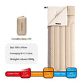 Four seasons portable camping sleeping bag for adults in swamp colour with storage bag