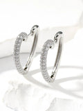 Fashion retro gold love multi-colour zircon stud earrings geometric heart shape copper women
