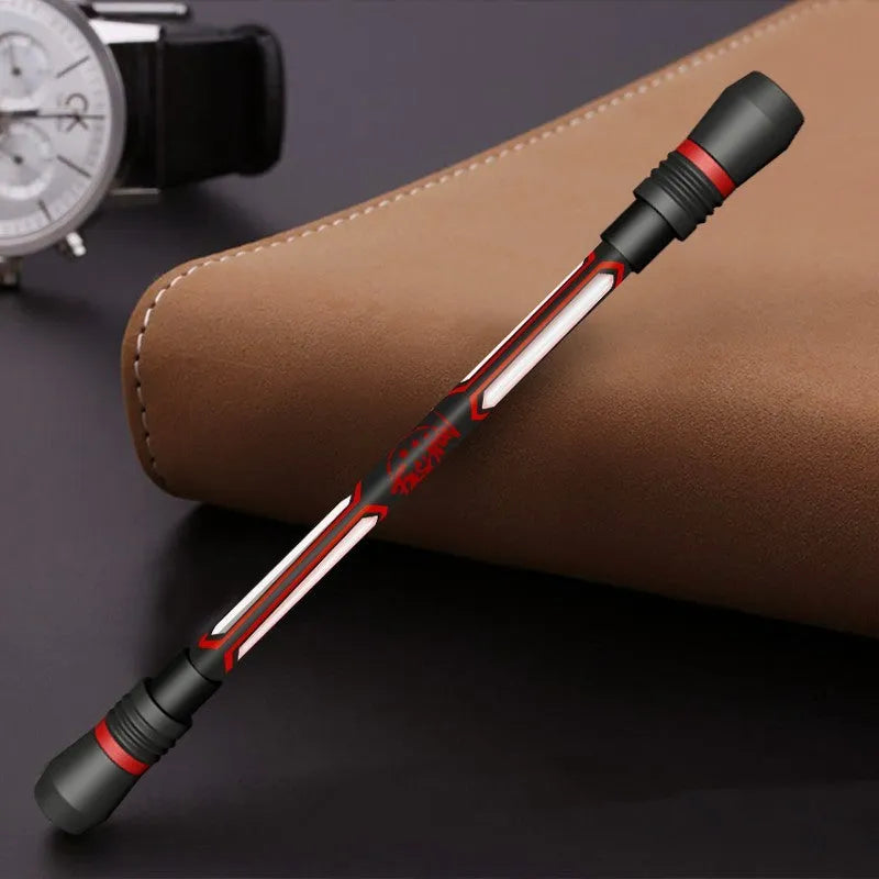 Frosted silica gel grip anti-slip spining pen with 0.35mm writing point