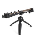 Aluminium ice fishing rod holder bracket with triangle tripod design