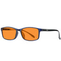 Orange lens blue light glasses in full-rim frame with four colour options for street fashion