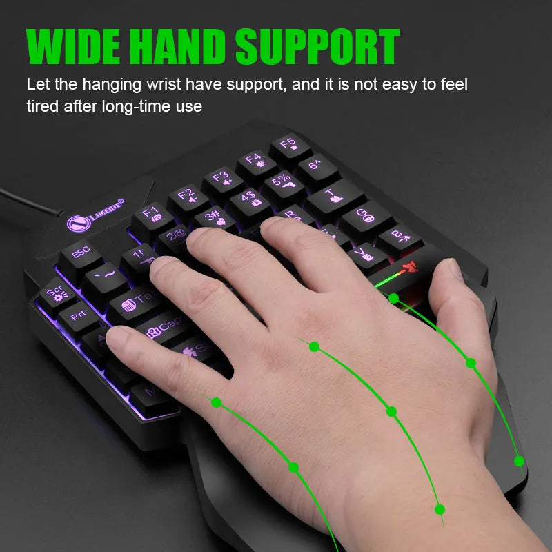GK103S one-handed keyboard converter with 1.2 metre cable for gaming setups