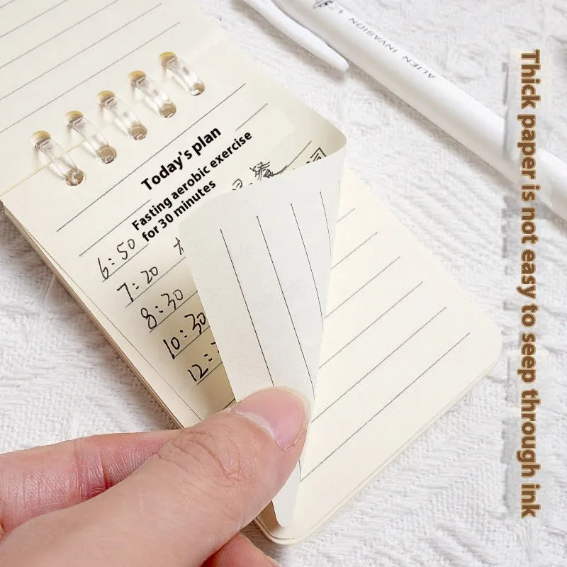 A7 small flip-up notebook 80 sheets 7.3x10.3cm pocket notepad