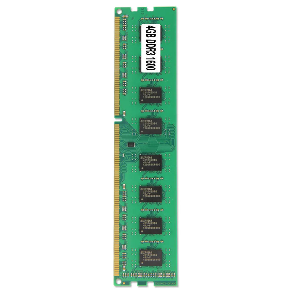 4GB DDR3 desktop memory module with 1600MHz frequency for PC computers