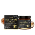 Skin care cream 100g with propolis extract and bee venom in white pot