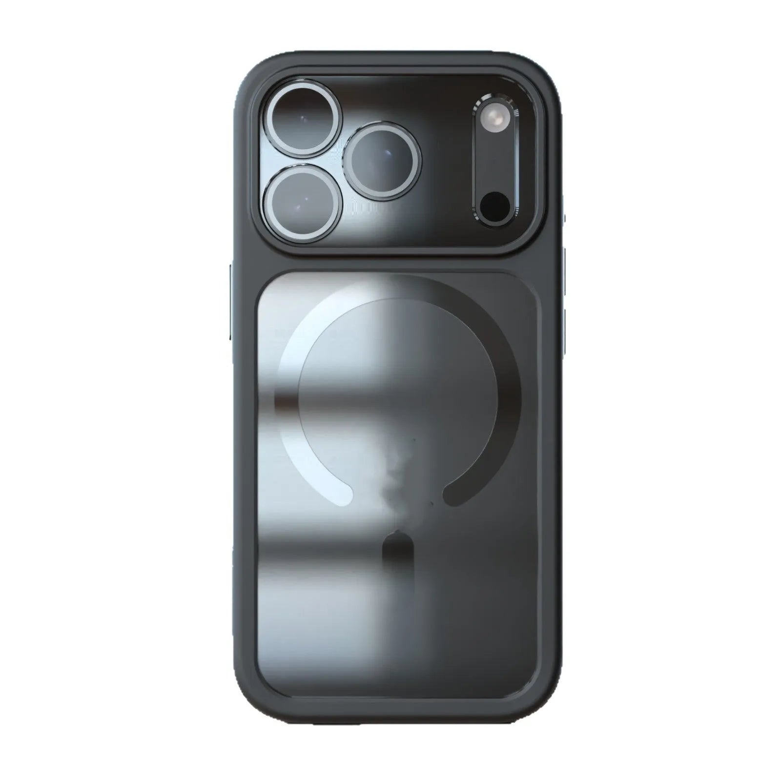 iPhone 17 Pro Max two-in-one magnetic phone case in black, dark blue, and white colour options