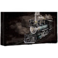 Metal colour printing assembled model puzzle toy MG steam locomotive brass stainless steel 17x5x8cm