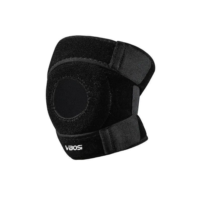 Black neoprene knee pad for running basketball mountain climbing biking dance yoga pressure protective gear