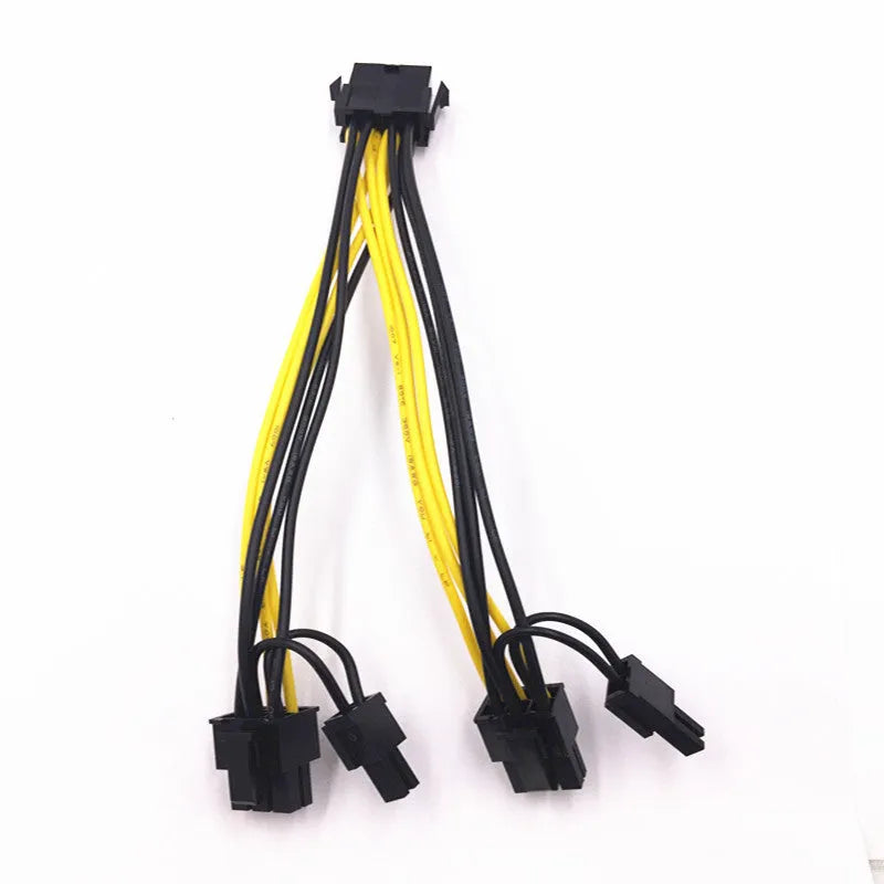 8-pin to dual 8-pin graphics card power extension cable with 21cm oxygen-free copper wiring