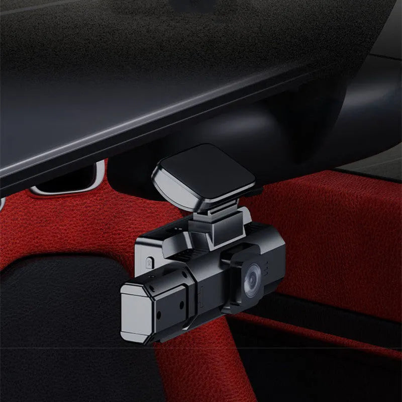 Front car driving recorder with 3-inch screen and infrared night vision for parking surveillance