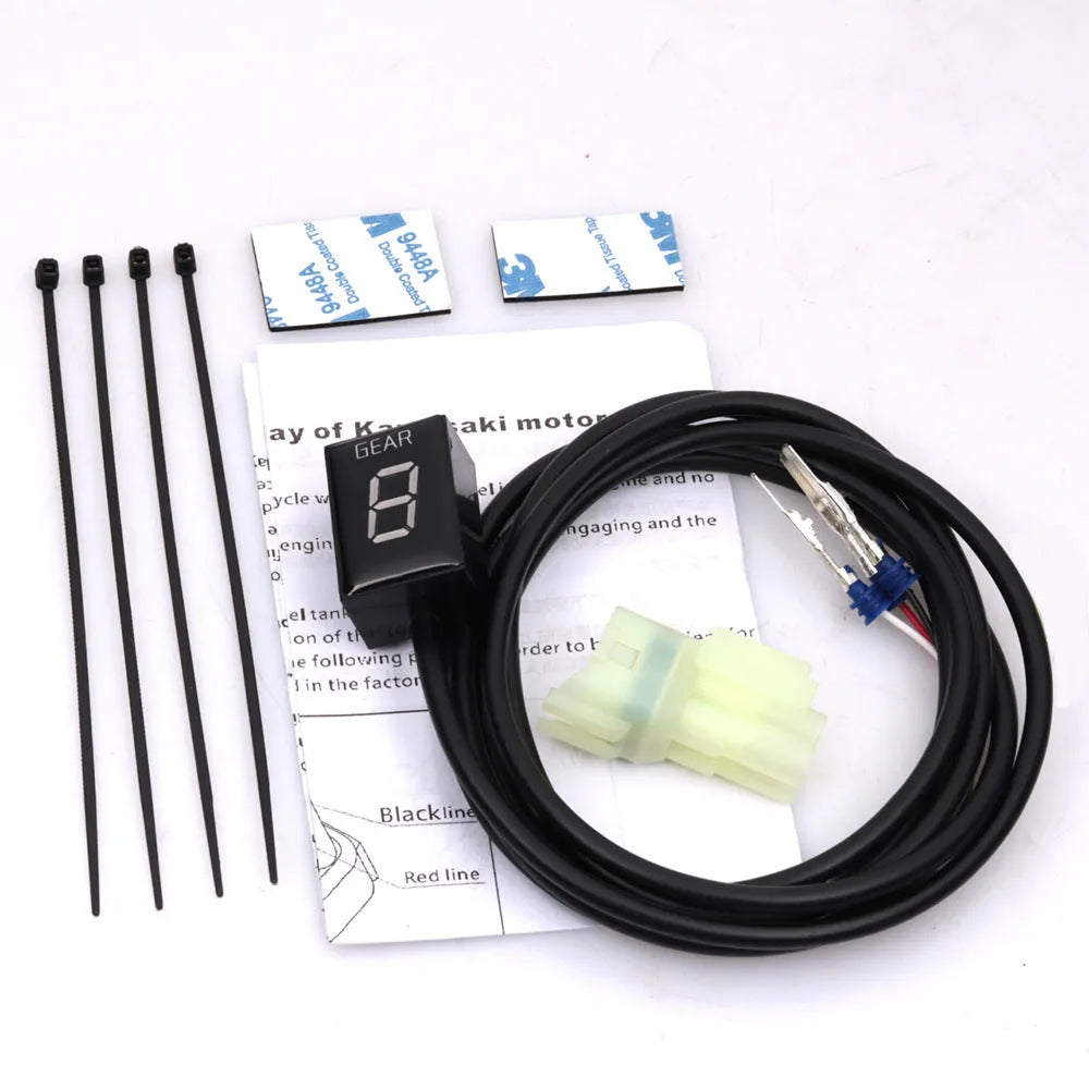 GIPRO DS gear indicator by HealTech Electronics for motorcycles with ECU reading