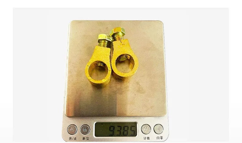 Pure copper automotive battery clamp for cable terminal connections