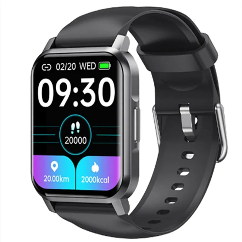 M2 smart bracelet watch with black silicone strap and colour screen displaying health metrics.