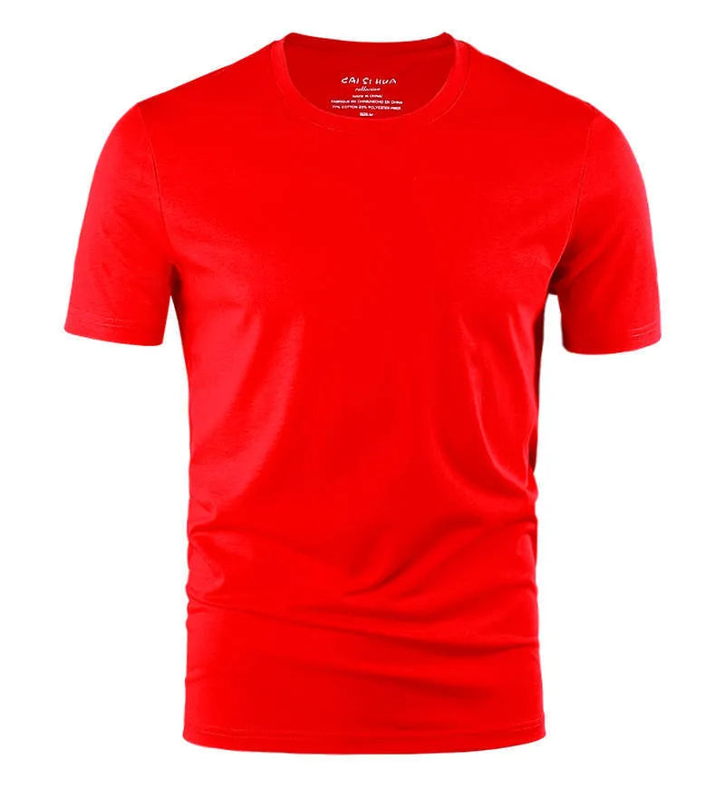 Solid colour ICE cotton couple's T-shirt in multiple size options