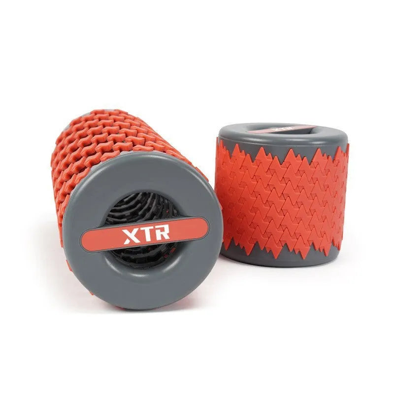 Adjustable telescopic foam roller in four colour options for home fitness and muscle relaxation
