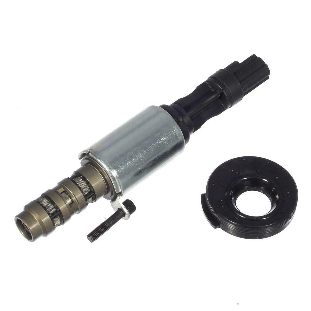 Ford oil control valve VVT solenoid replacement part with OEM numbers visible.
